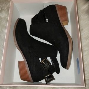 Black Buckle Booties